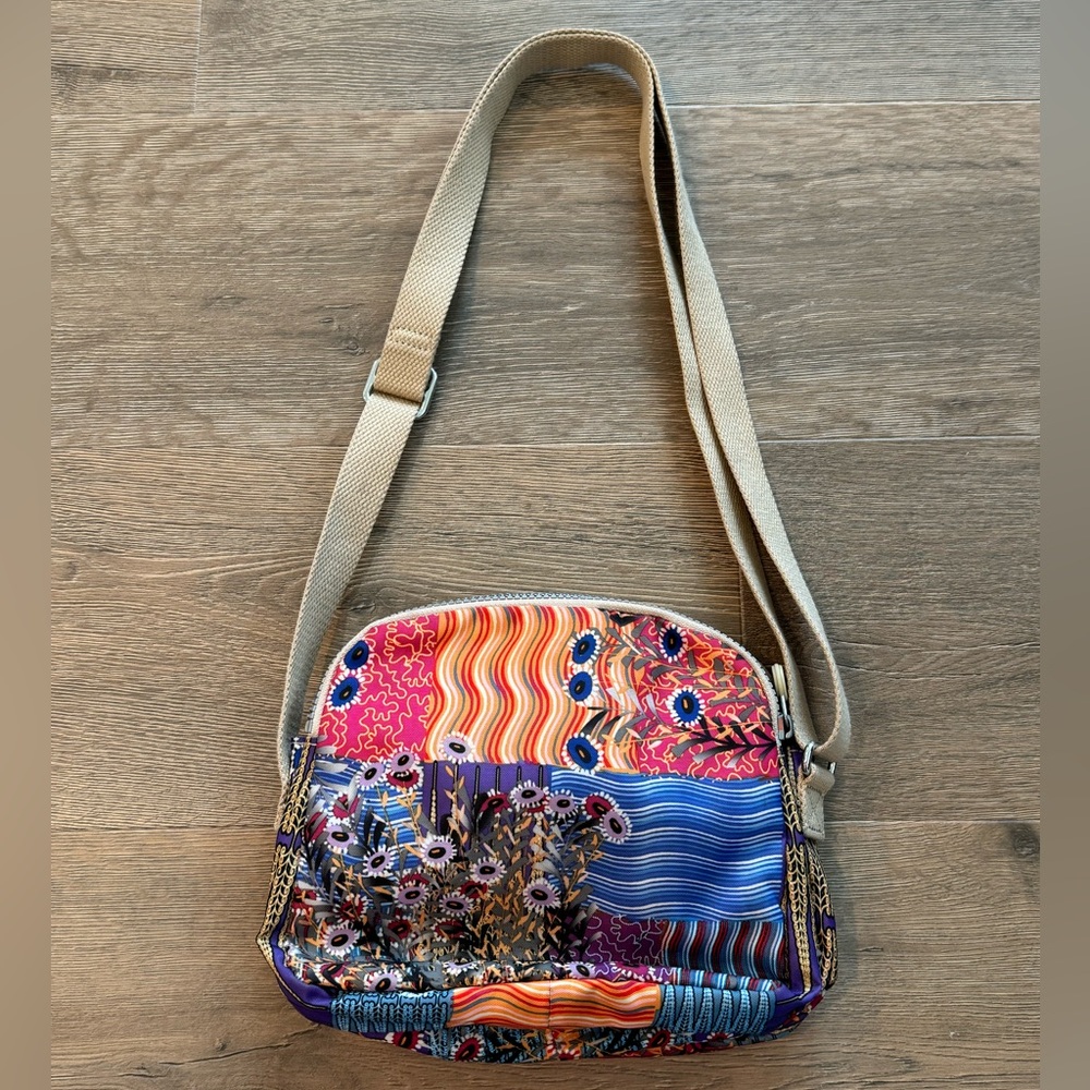 Kipling Floral Patchwork Abstract Multicolor Medi… - image 5